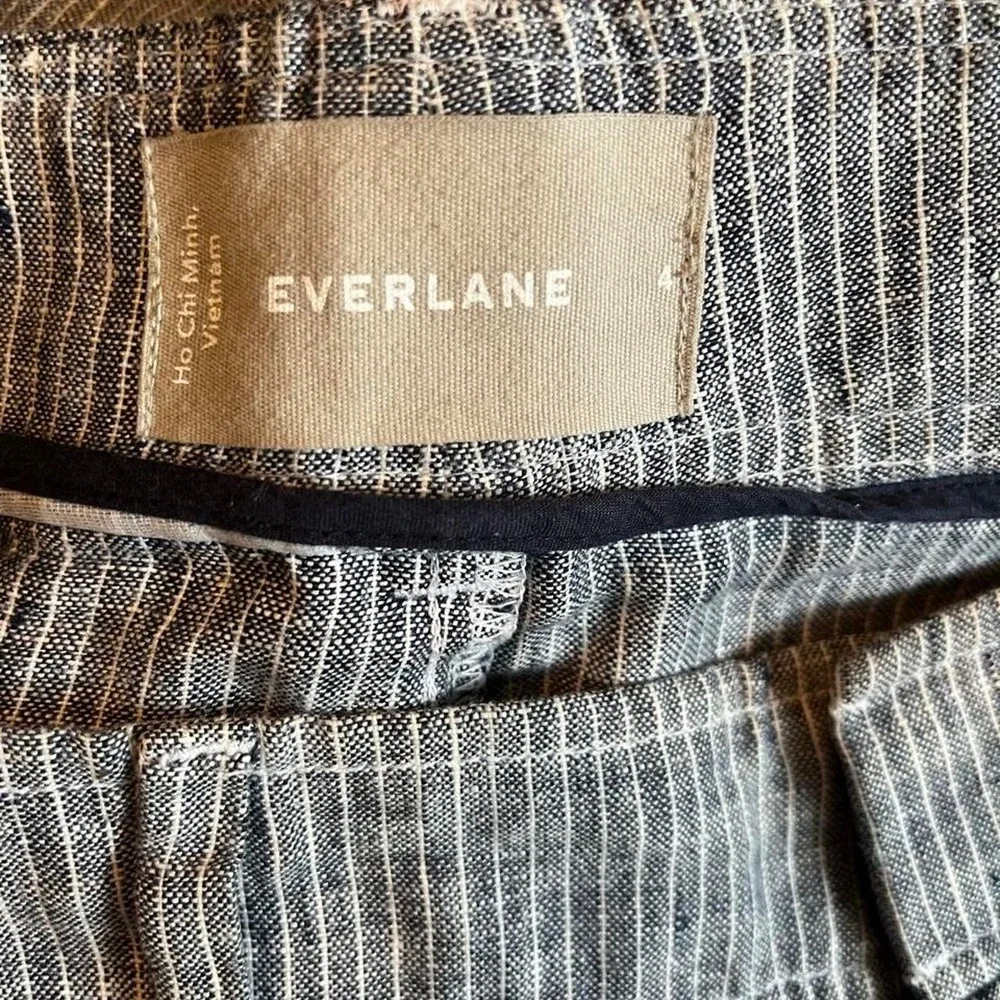 Everlane linen striped pants Highrise Breathable euro ren coquette lagenlook 4